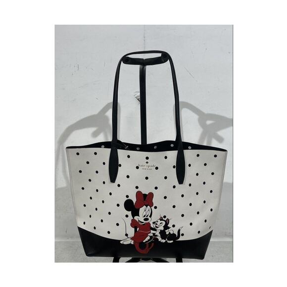 Kate Spade Disney x Minnie Mouse Reversible Tote Bag Women's EUC with Wristlet - Picture 7 of 16